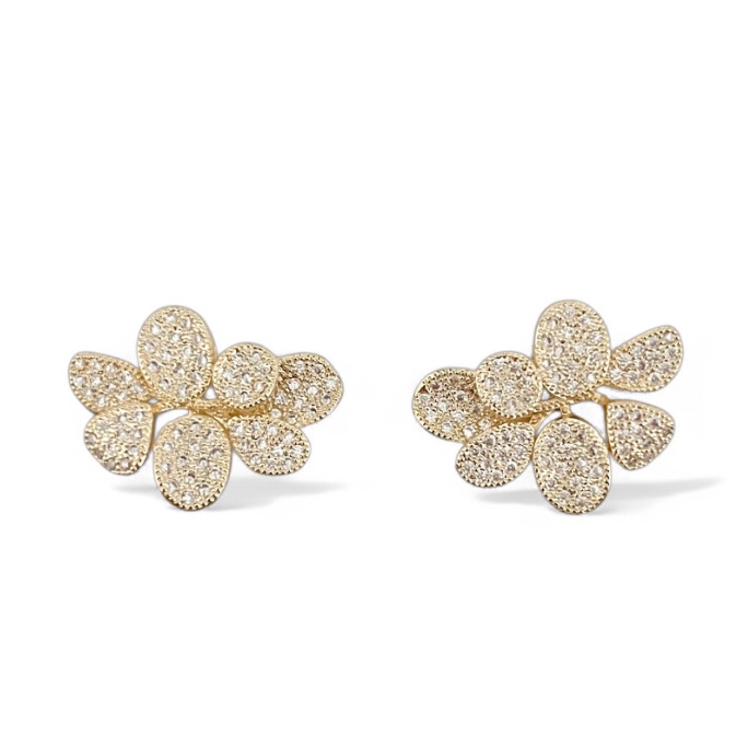 BRINCO FOLHAS ZIRCONIA CRISTAL