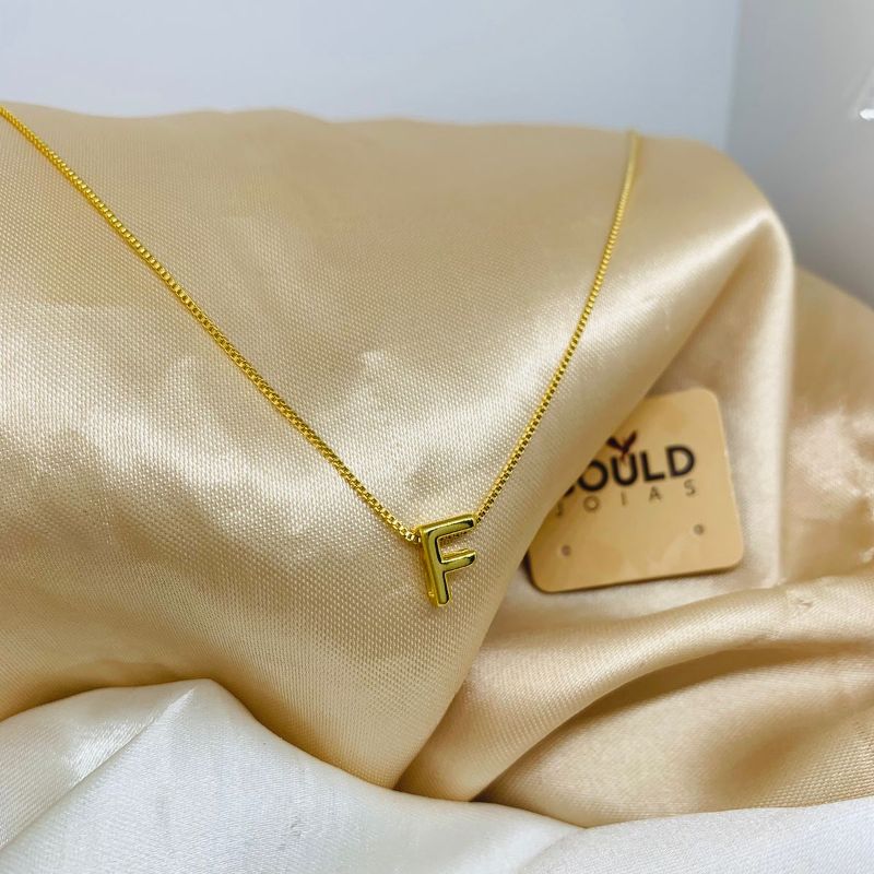 CORDÃO LETRA F LISA