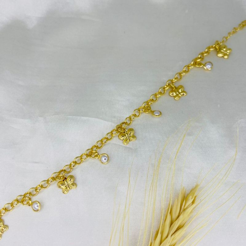 PULSEIRA BORBOBOLETA E PEROLA P