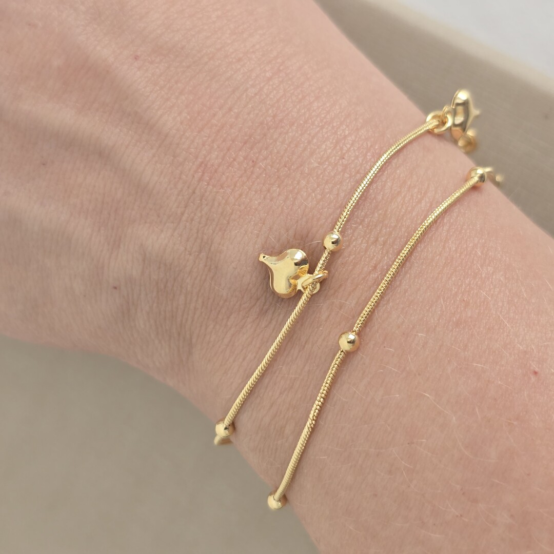 Pulseira Dupla Coração