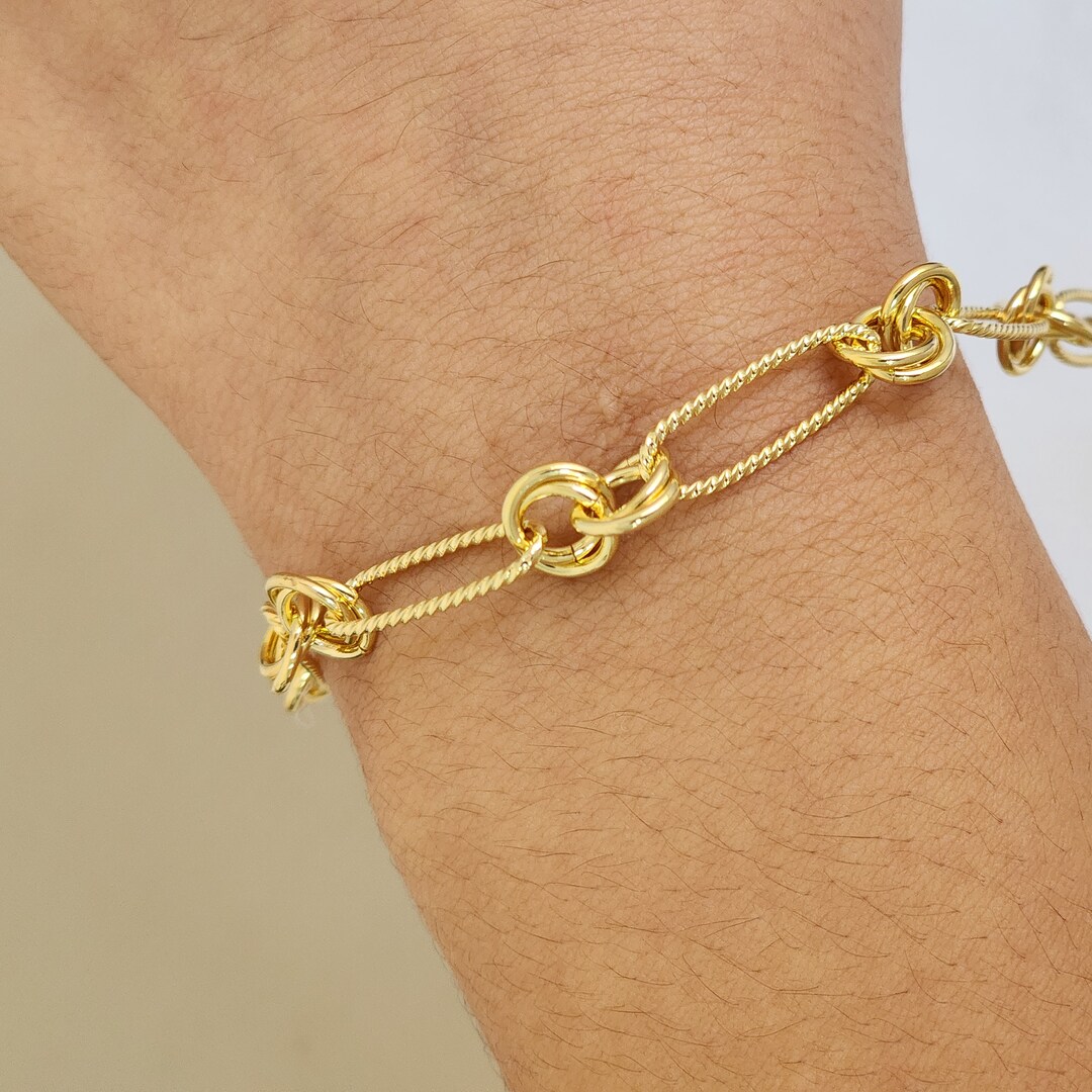 Pulseira Elos Detalhados Lisa