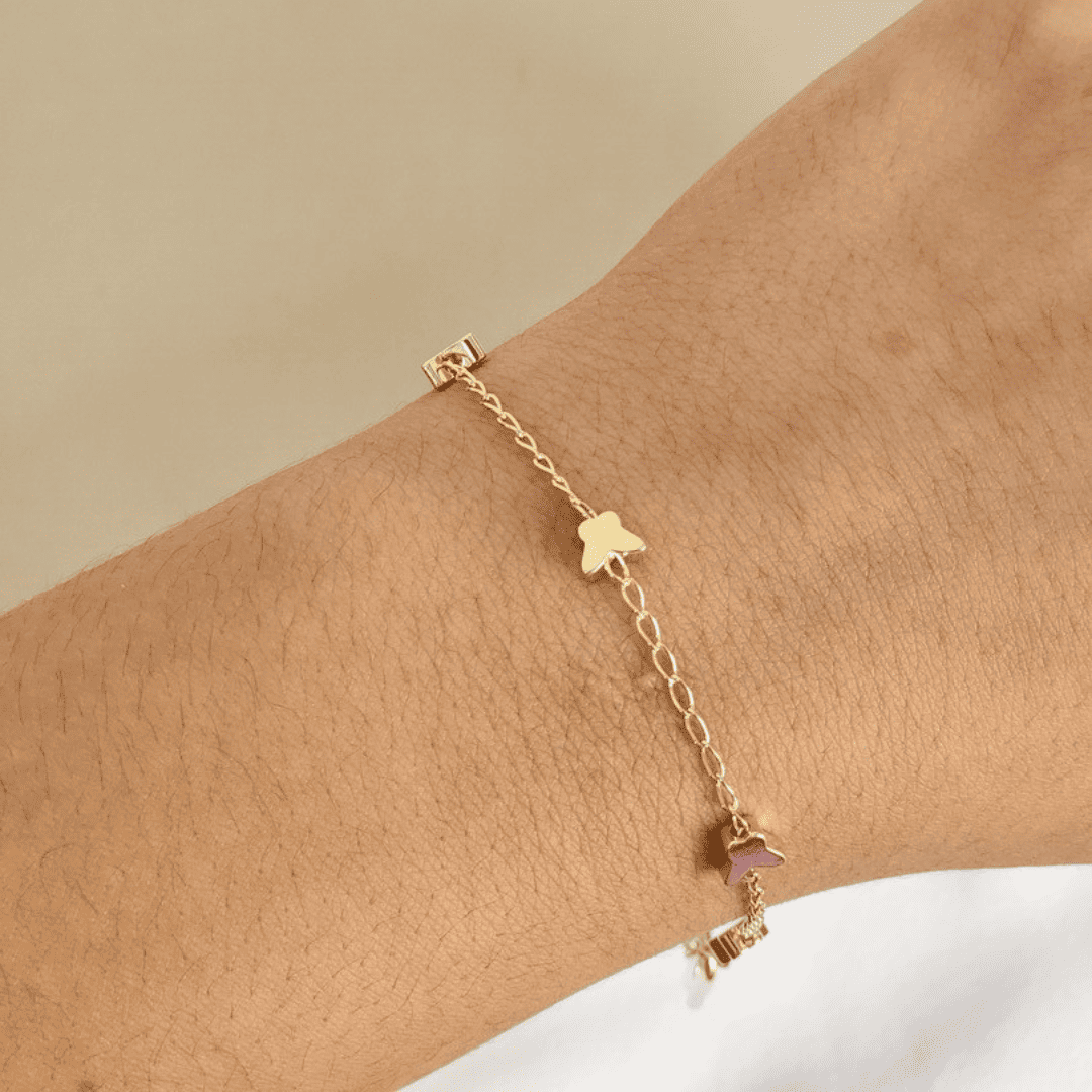 Pulseira Lisa Borboleta