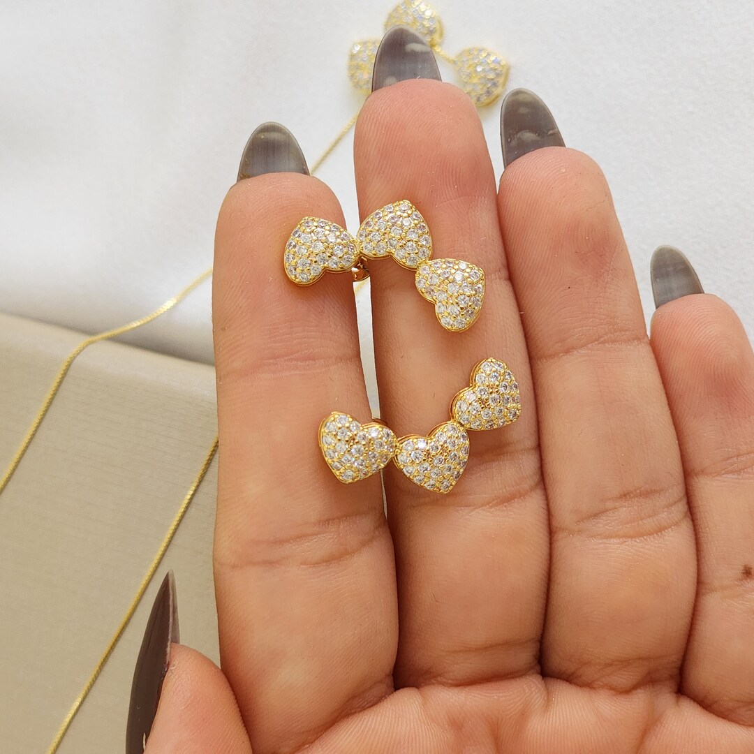 Conjunto Coração Zircônia
