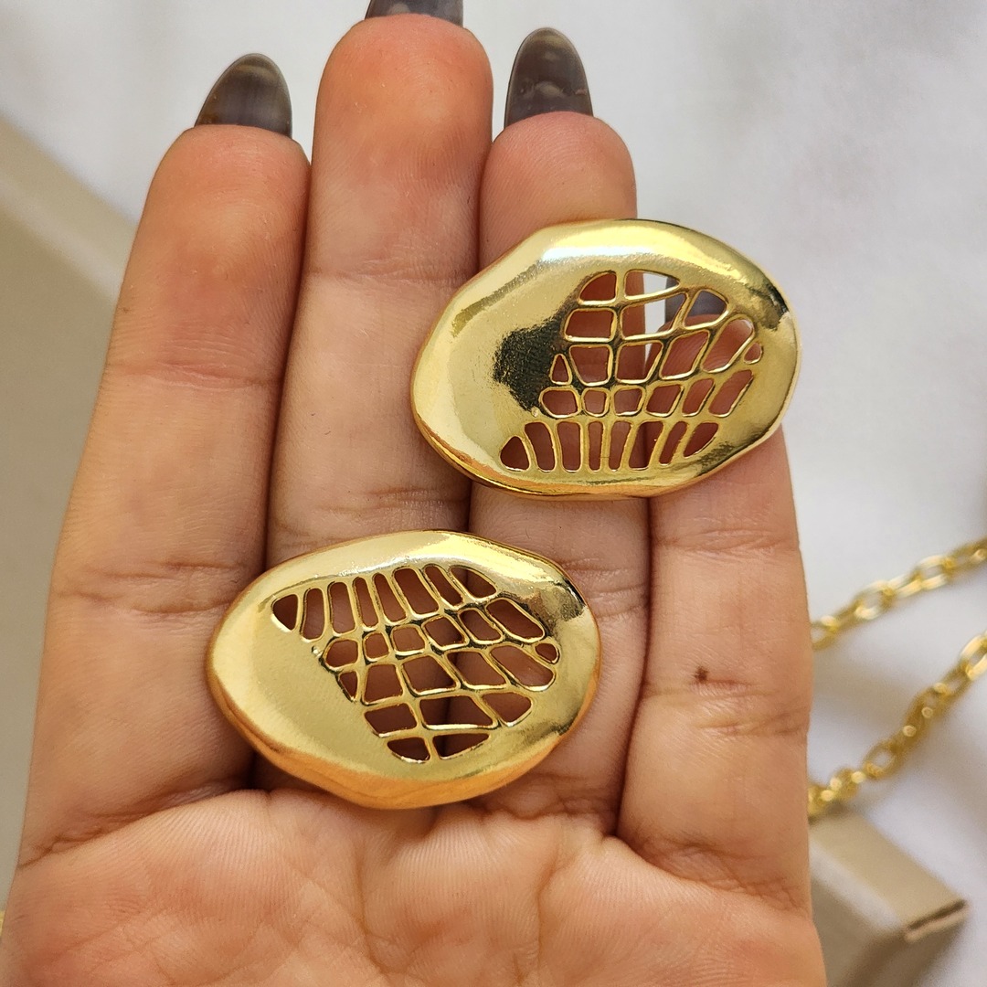 Conjunto Maxi Pingente Geométrico