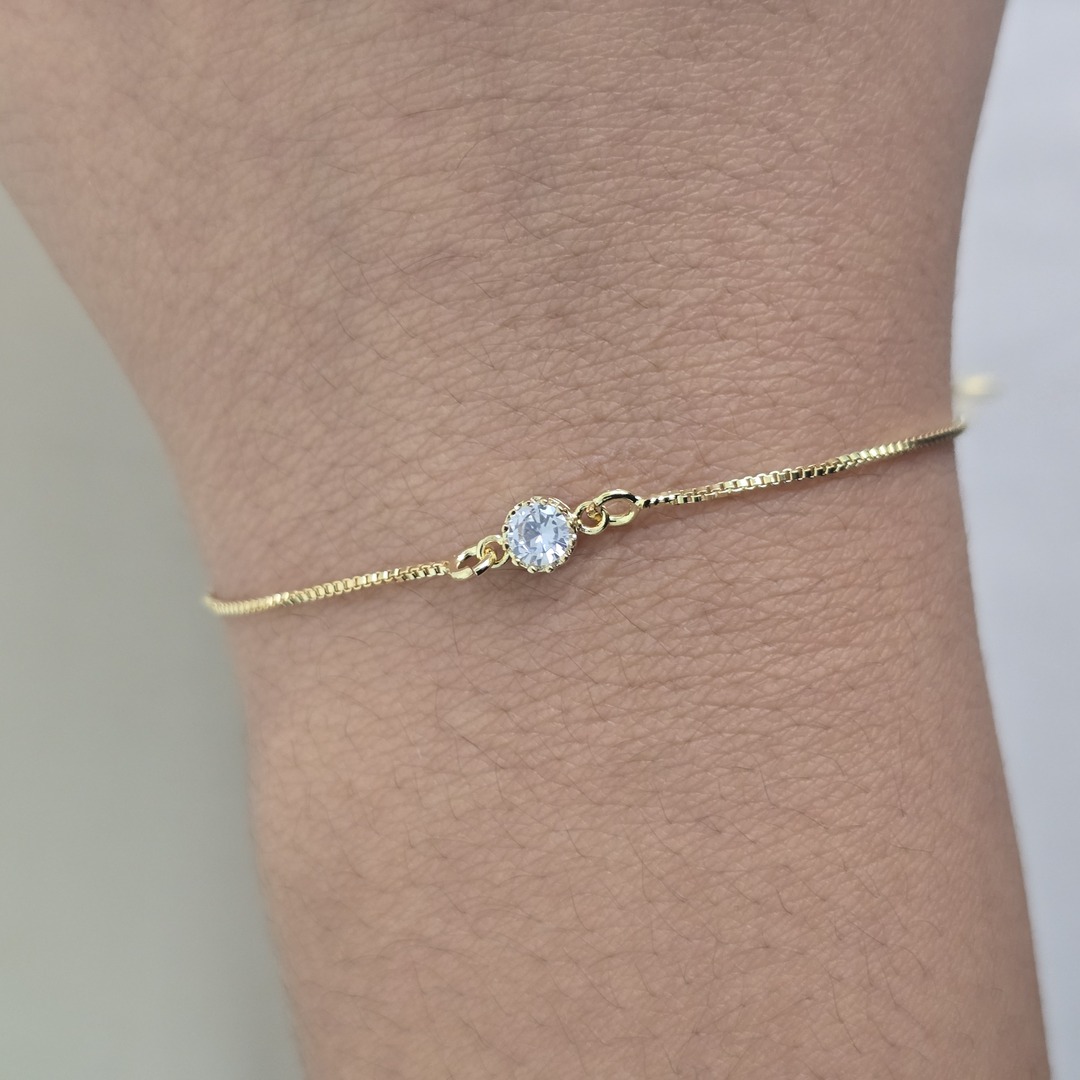 Pulseira Delicada Zircônia