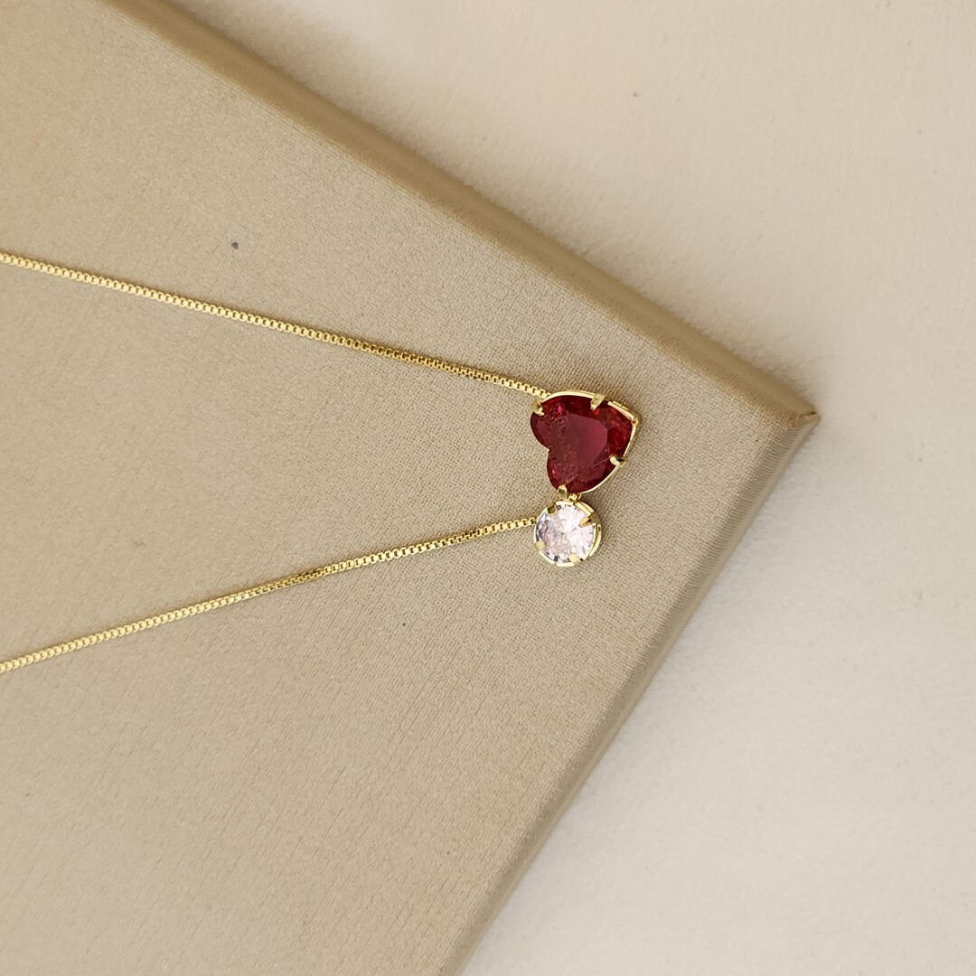 Conjunto Coração Zircônia