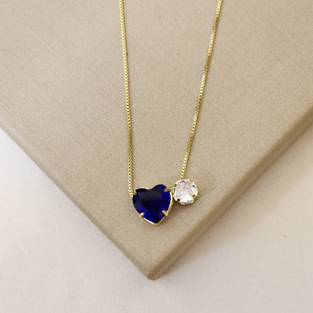 Conjunto Coração Zircônia