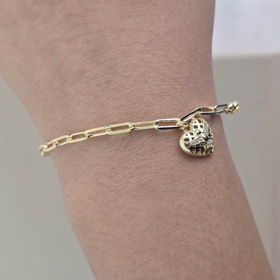 Pulseira Delicada Coração