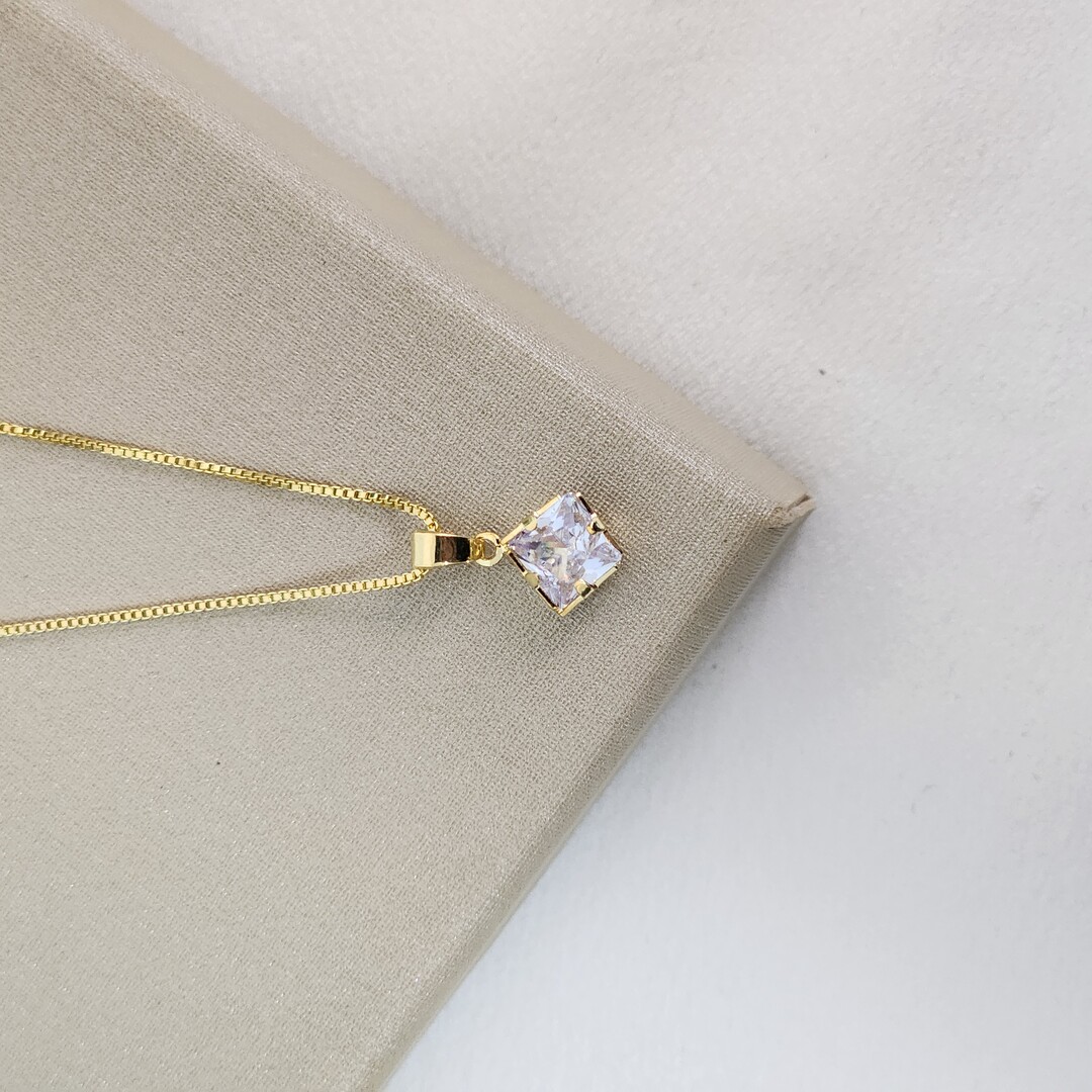 Conjunto Delicado Quadrado Zircônia