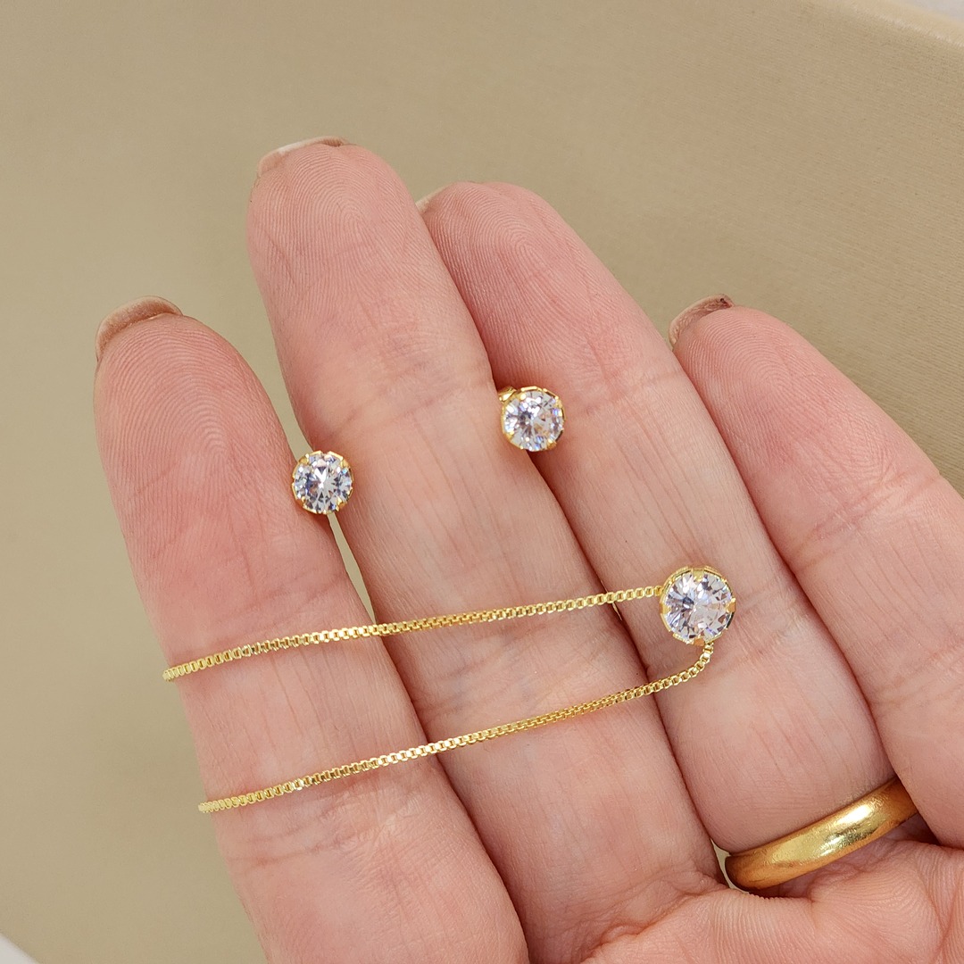 Conjunto Ponto de Luz Zircônia