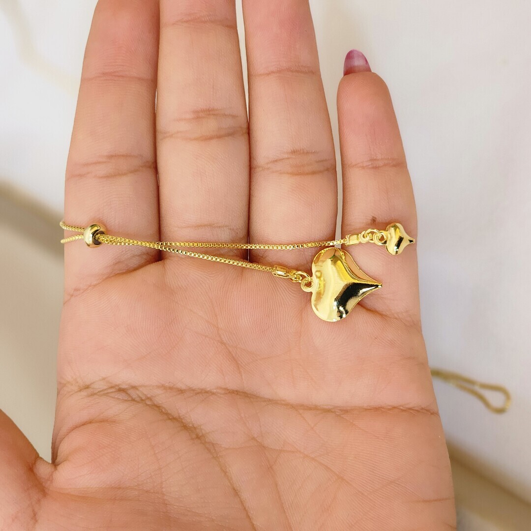 Colar Gravatinha Coração Liso