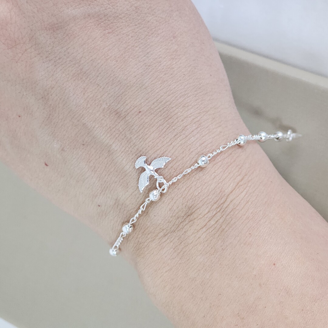 Pulseira Delicada Pomba da Paz