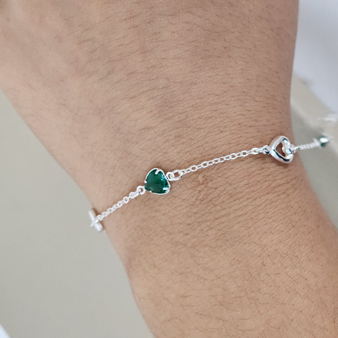 Pulseira Delicada Coração Zircônia