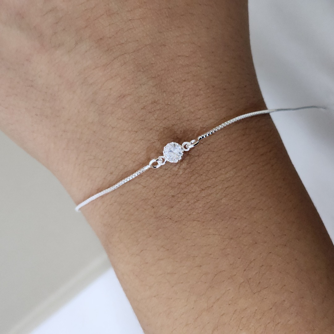 Pulseira Delicada Zircônia
