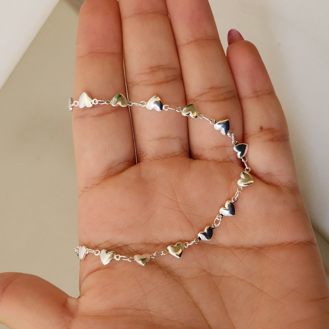 Colar Choker Delicado Corações