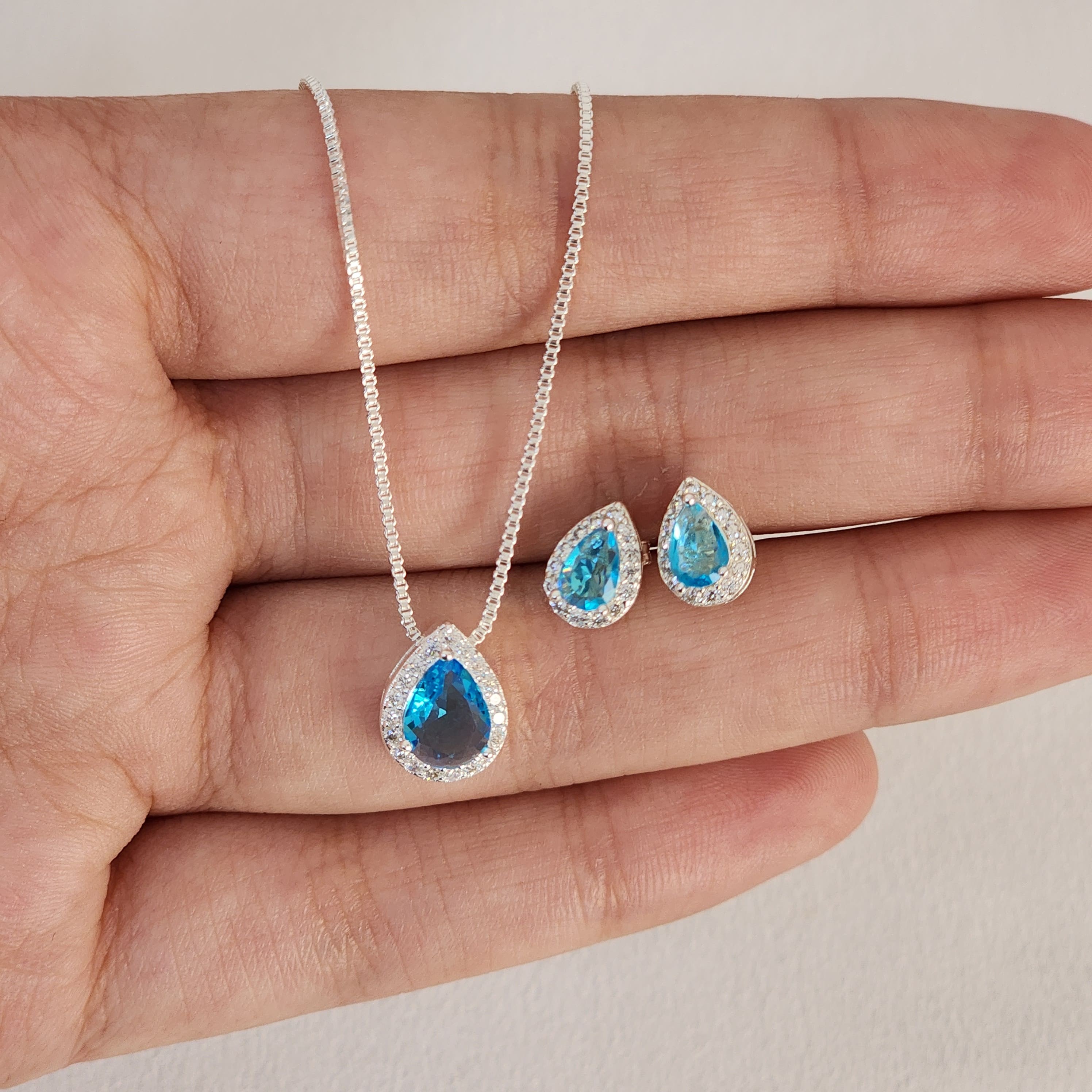 Conjunto Pedra Zircônia