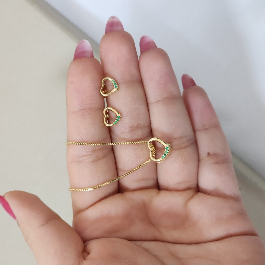 Conjunto Delicado Coração