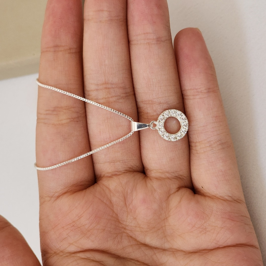 Colar Geométrico Zircônia