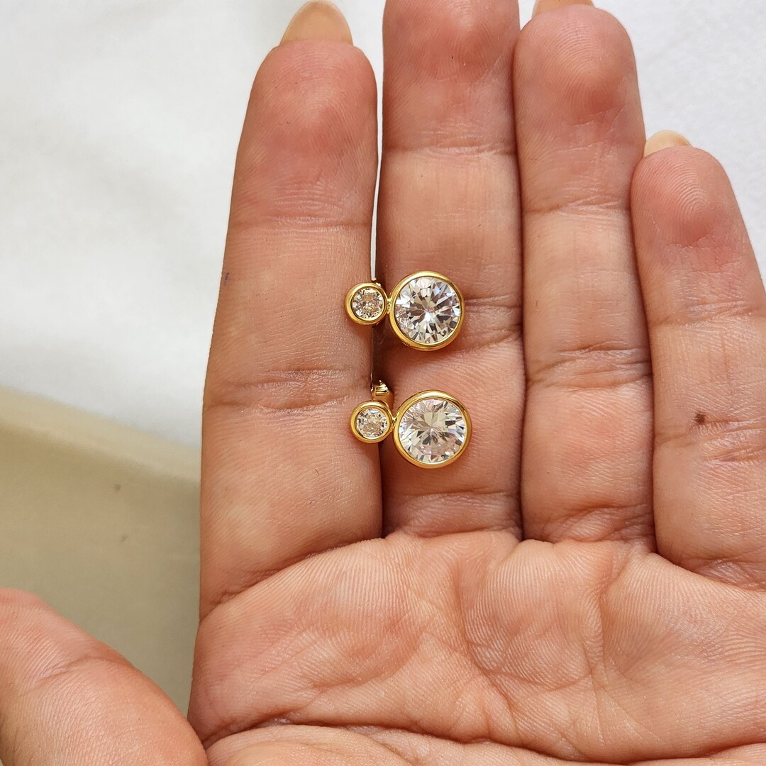 Brinco Delicado Zircônia - Transparente