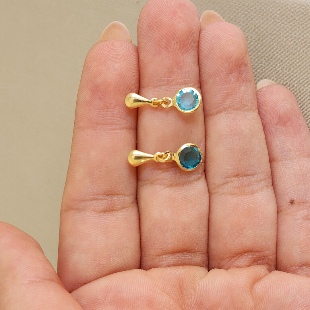 Brinco Delicado Zircônia - Azul