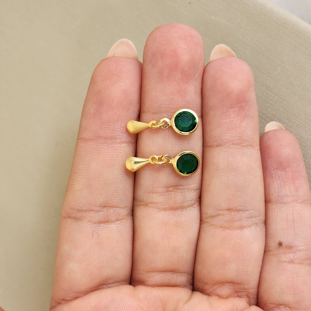 Brinco Delicado Zircônia - Verde