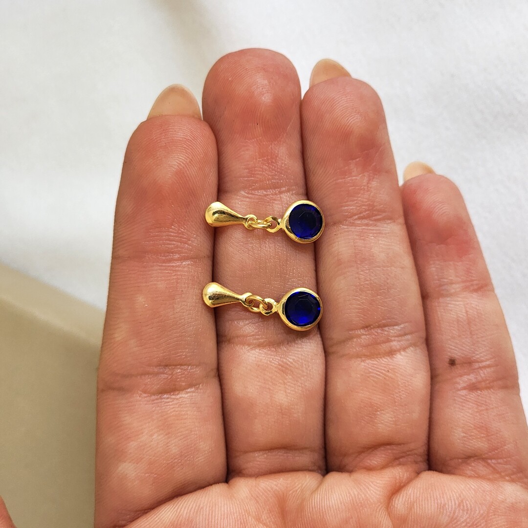 Brinco Delicado Zircônia - Azul