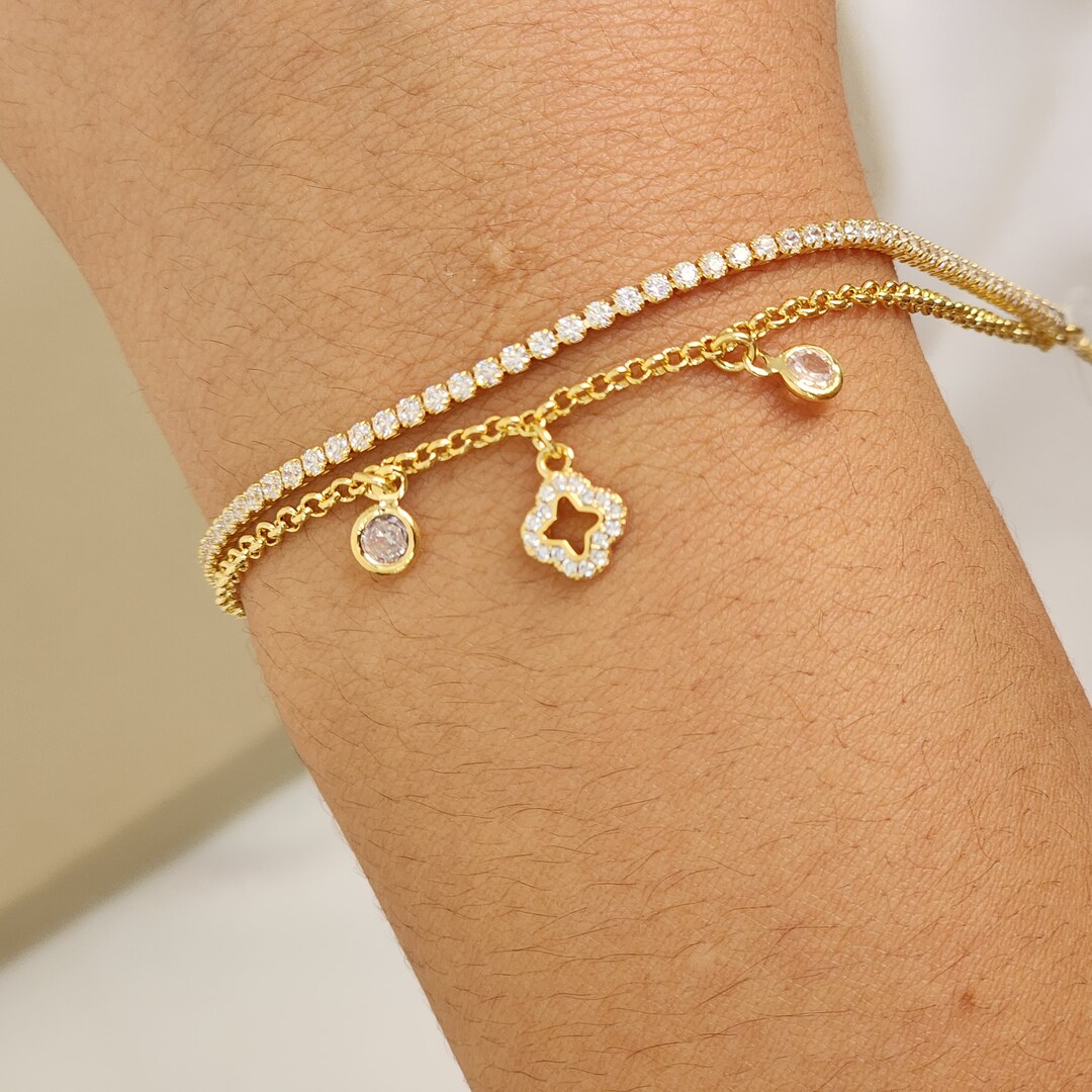 Pulseira Elegante Zircônia