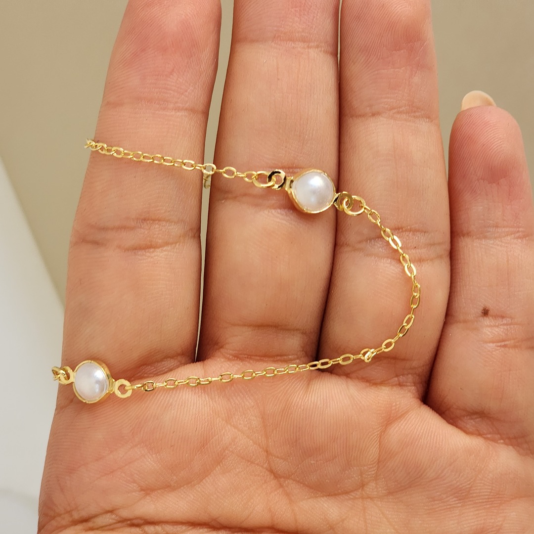 Colar Delicado Pérolas