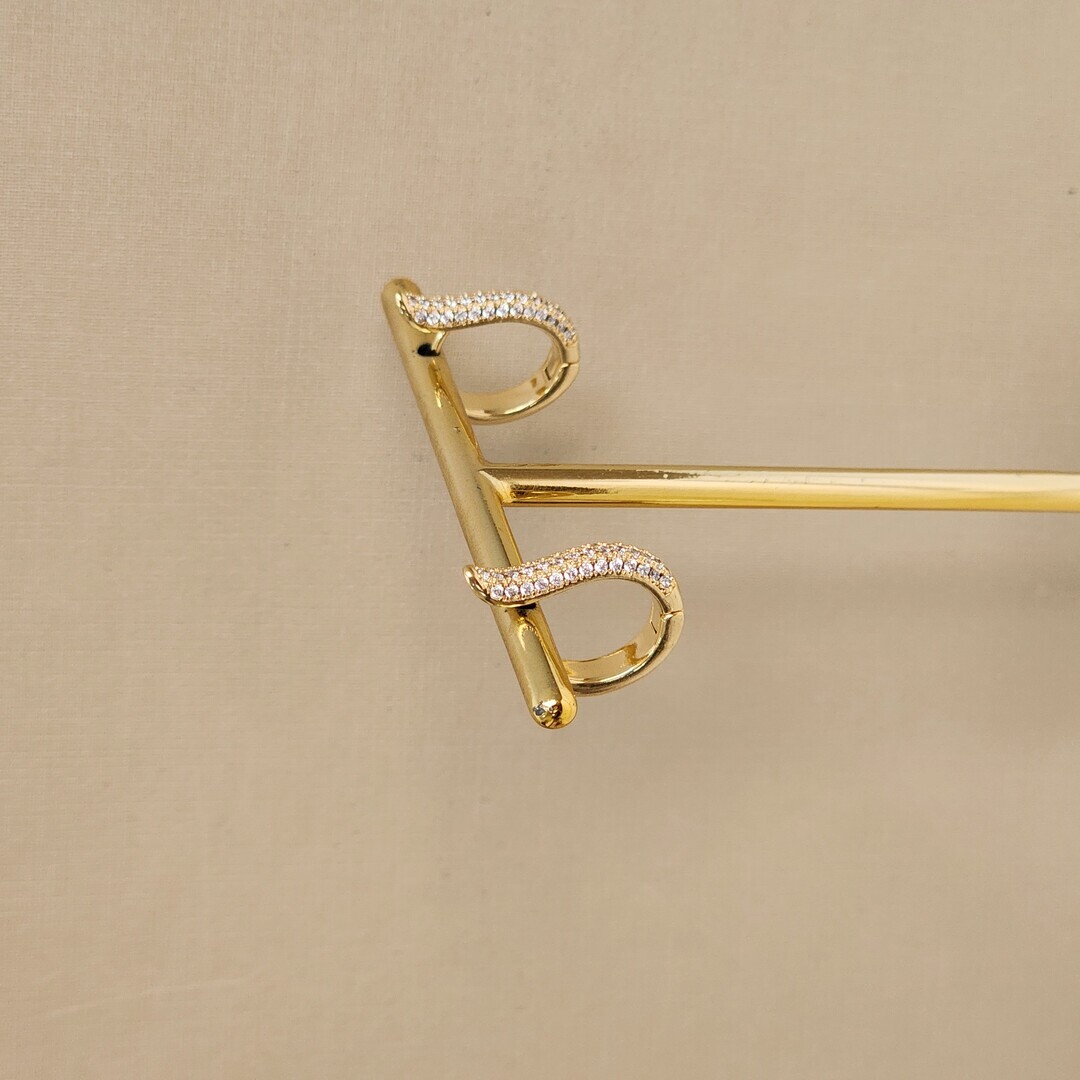 Argola Detalhada Zircônia