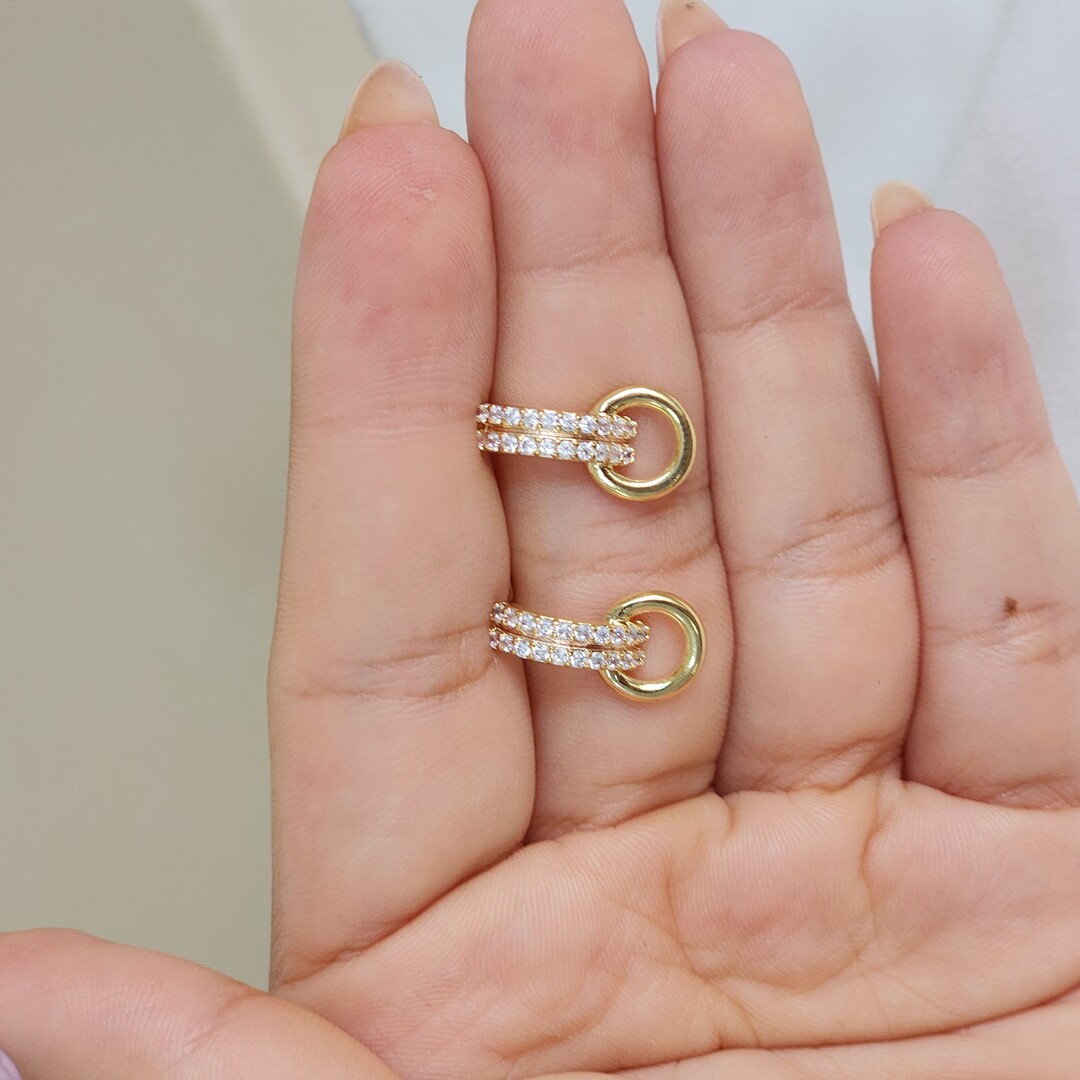 Brinco Geométrico Zircônia