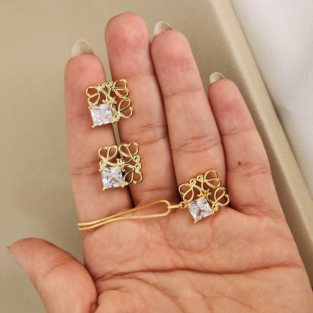 Conjunto Quadrado Zircônia