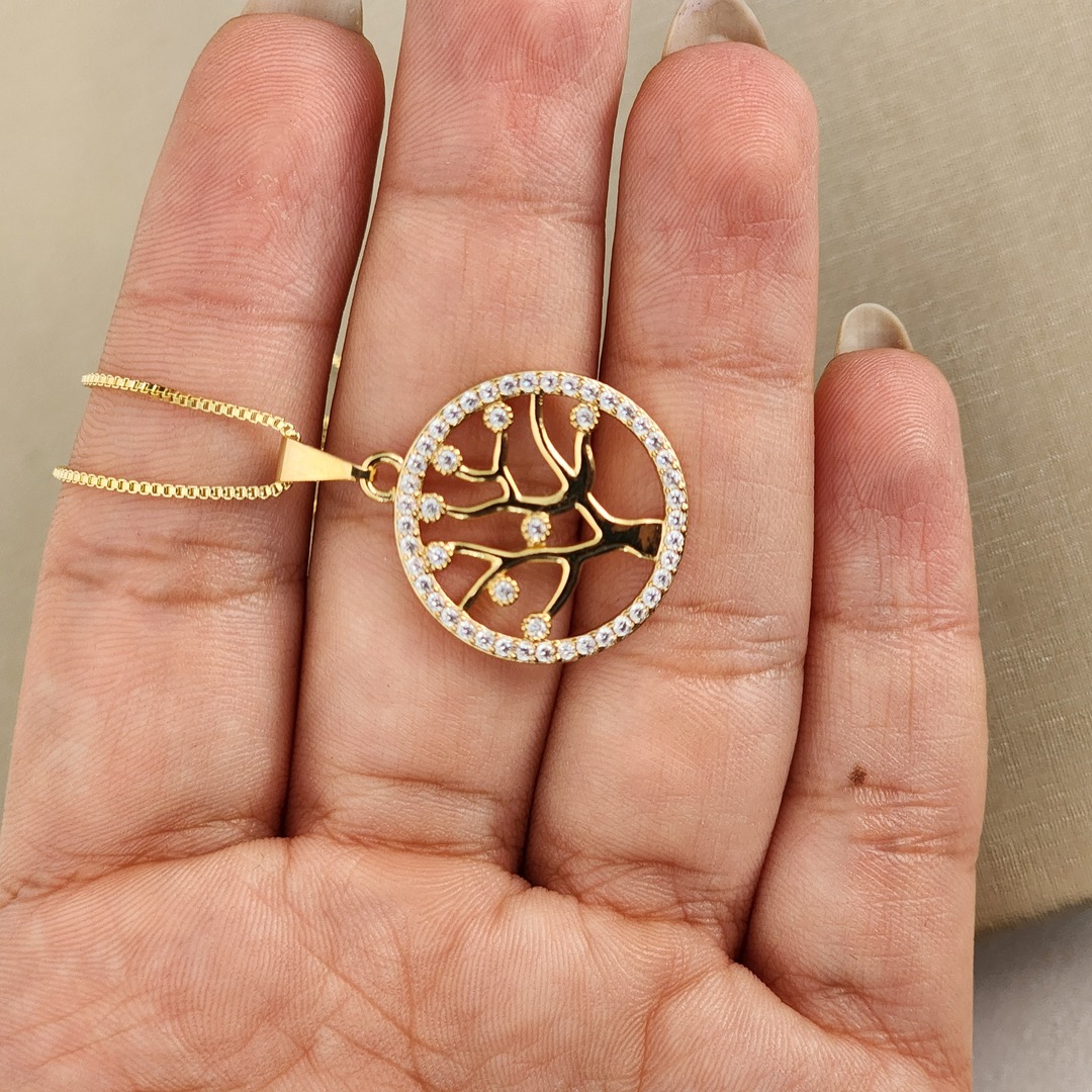 Colar Arvore da Vida Zircônia