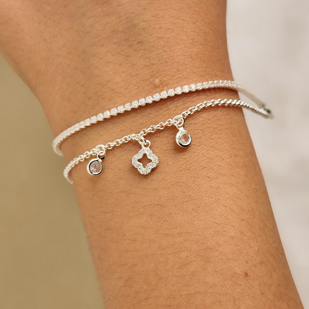 Pulseira Elegante Zircônia