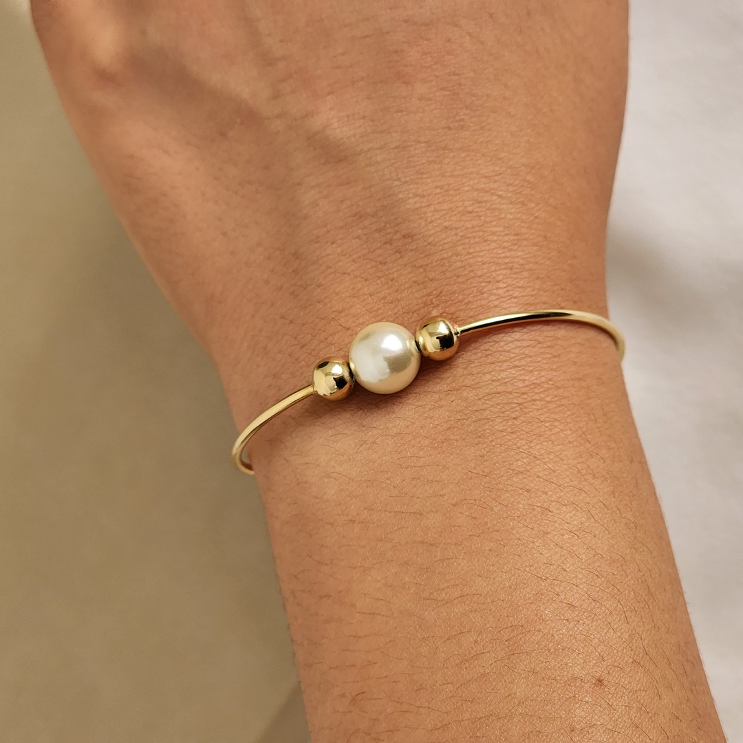 Pulseira Maxi Bracelete Perola