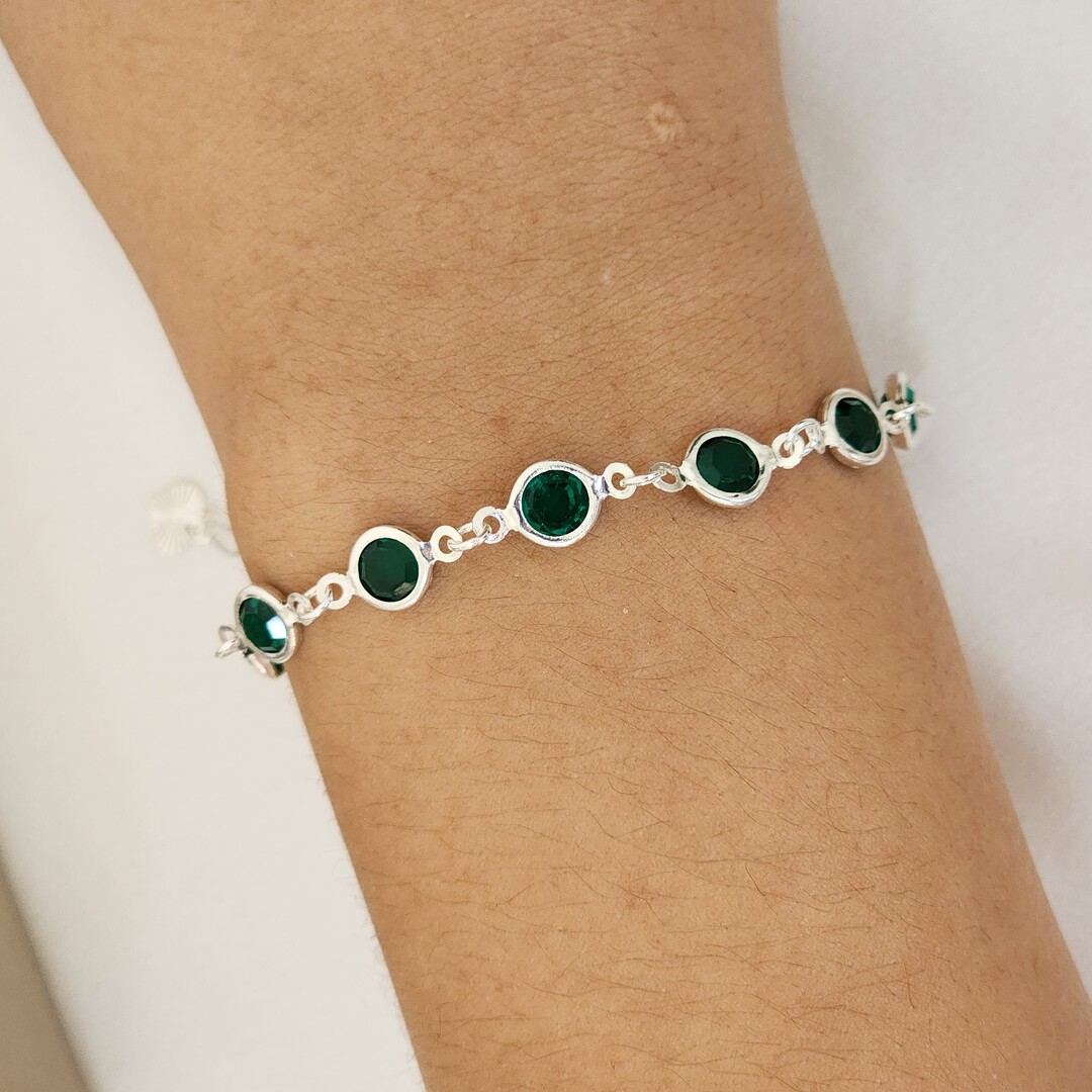 Pulseira Delicada Zircônia Colorida