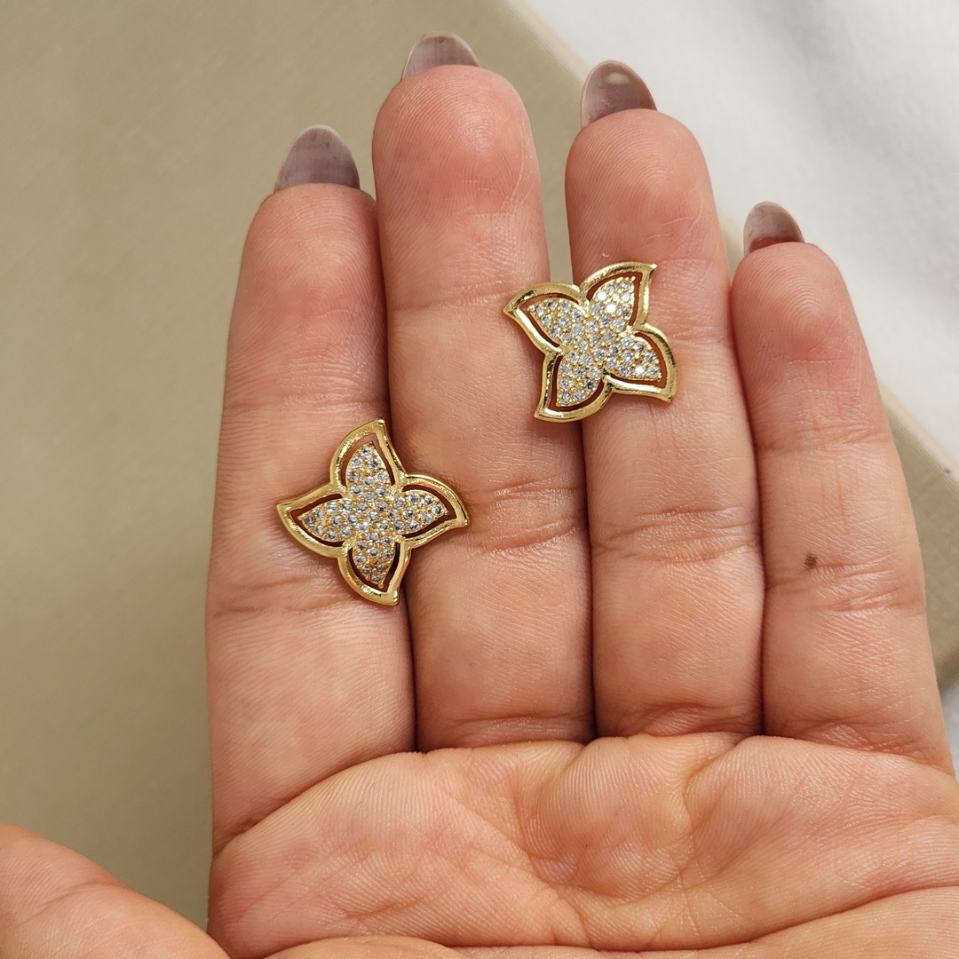 Brinco Elegante Zircônia