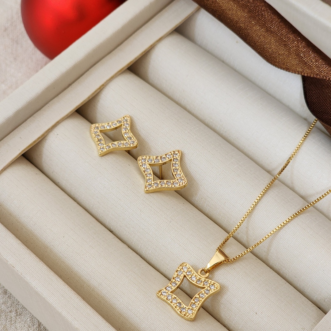 Conjunto Elegante Zircônia