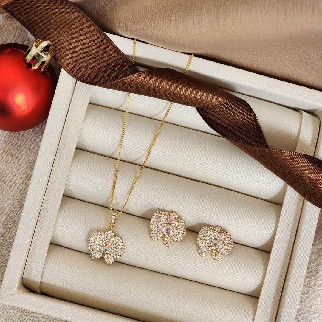 Conjunto Elegante Zircônia