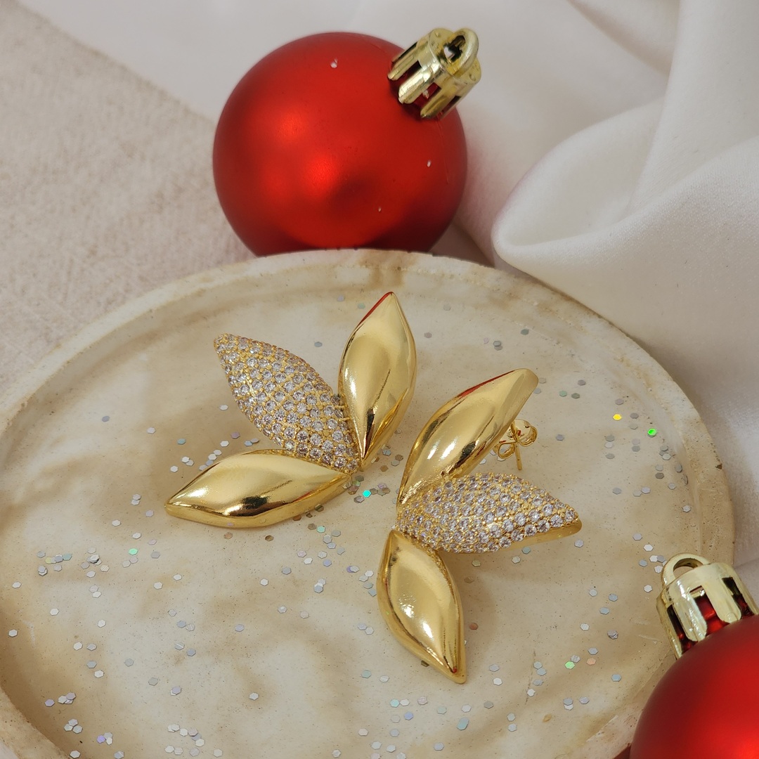 Brinco Elegante Zircônia