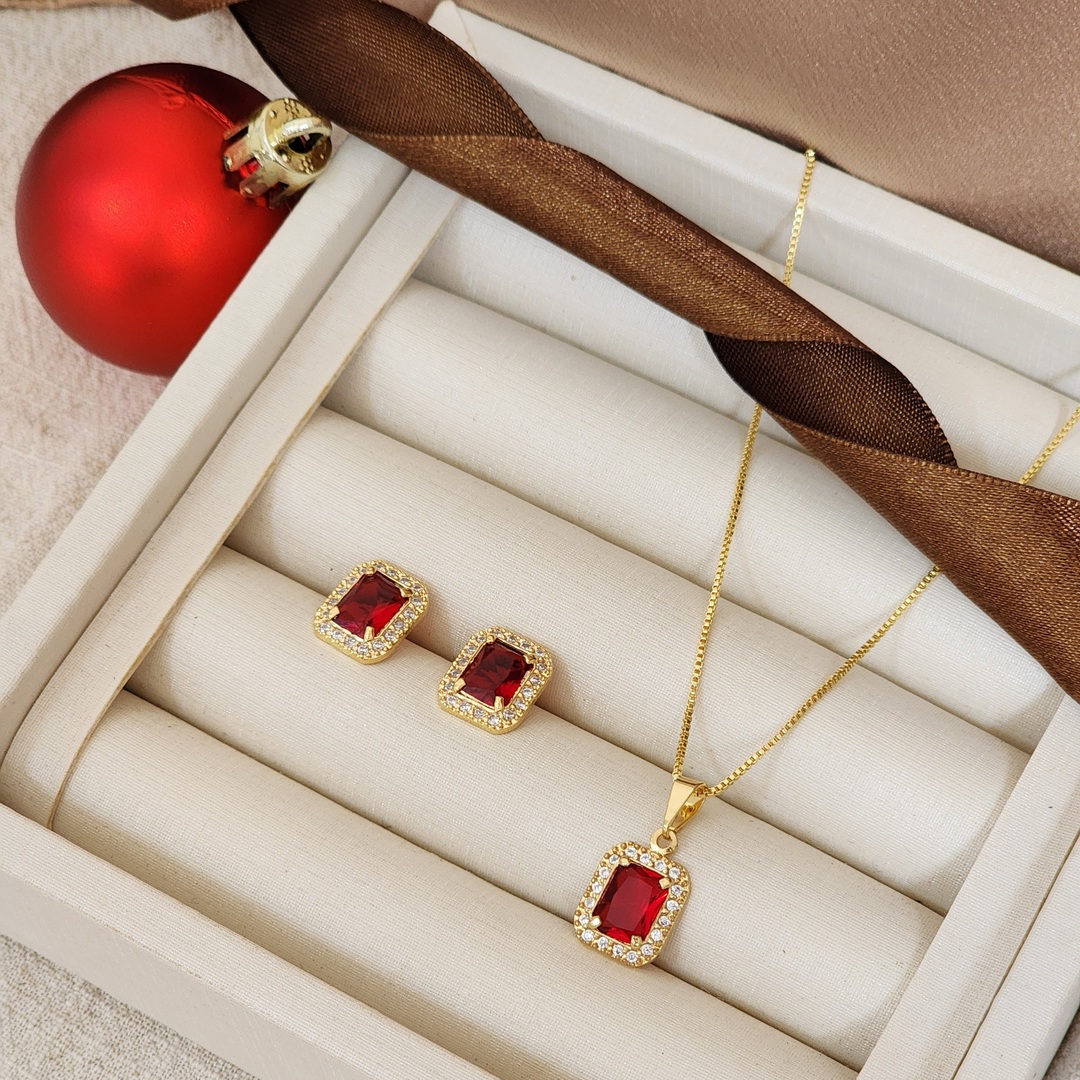 Conjunto Elegante Zircônia