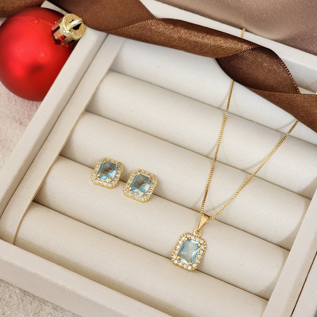 Conjunto Elegante Zircônia