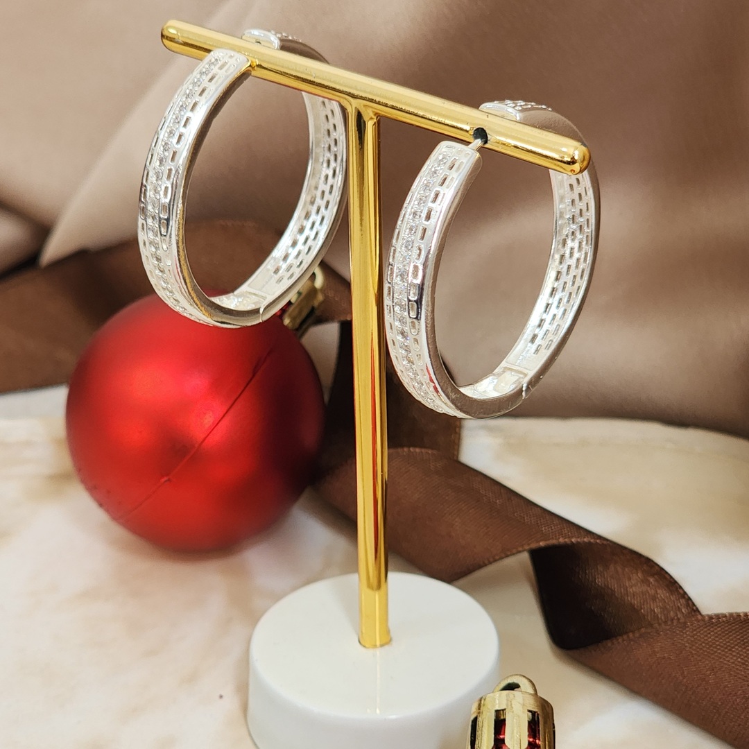 Argola Elegante Zircônia