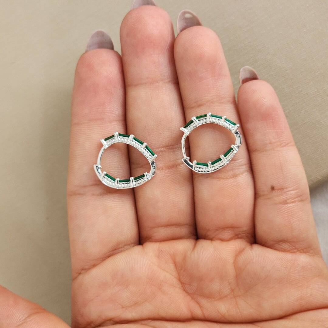 Argola Elegante Zircônia