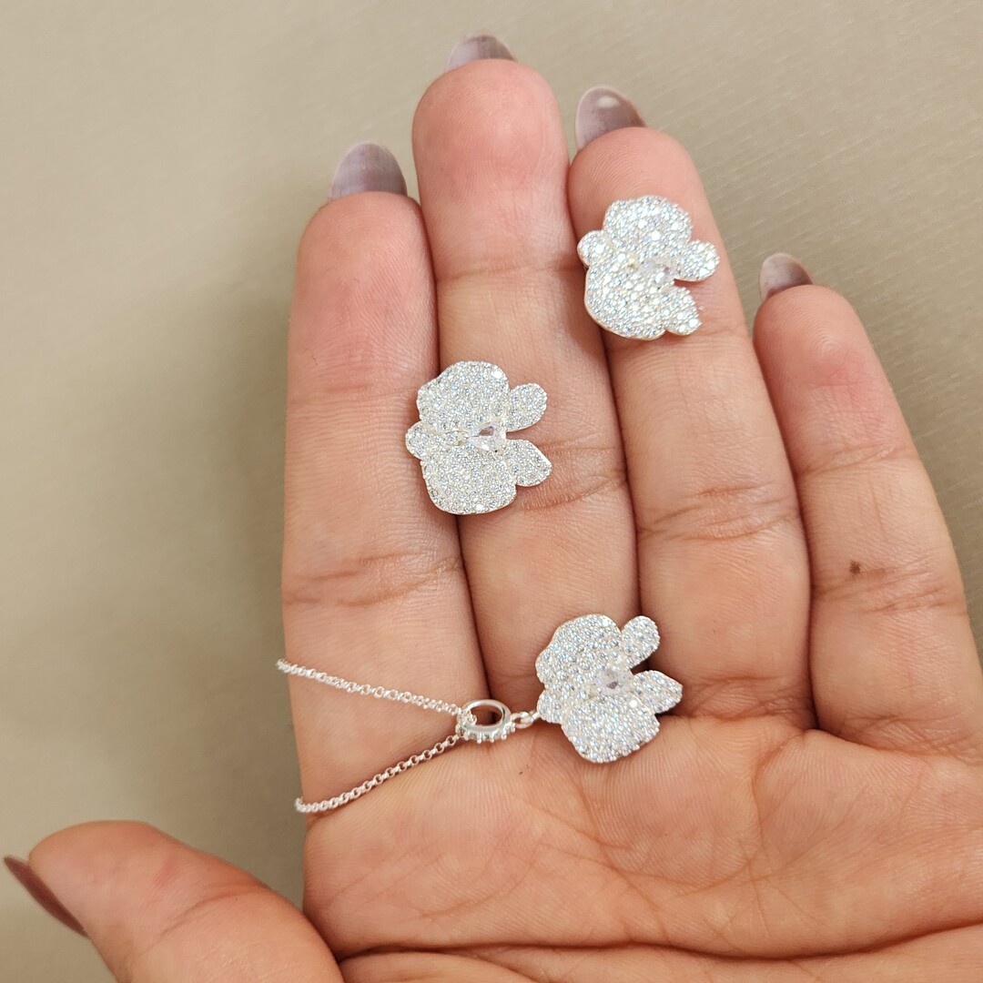 Conjunto Elegante Zircônia