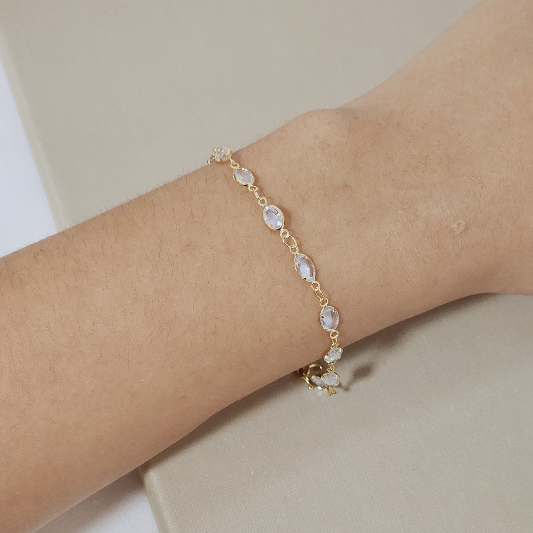 Pulseira Delicada Gota Zircônia