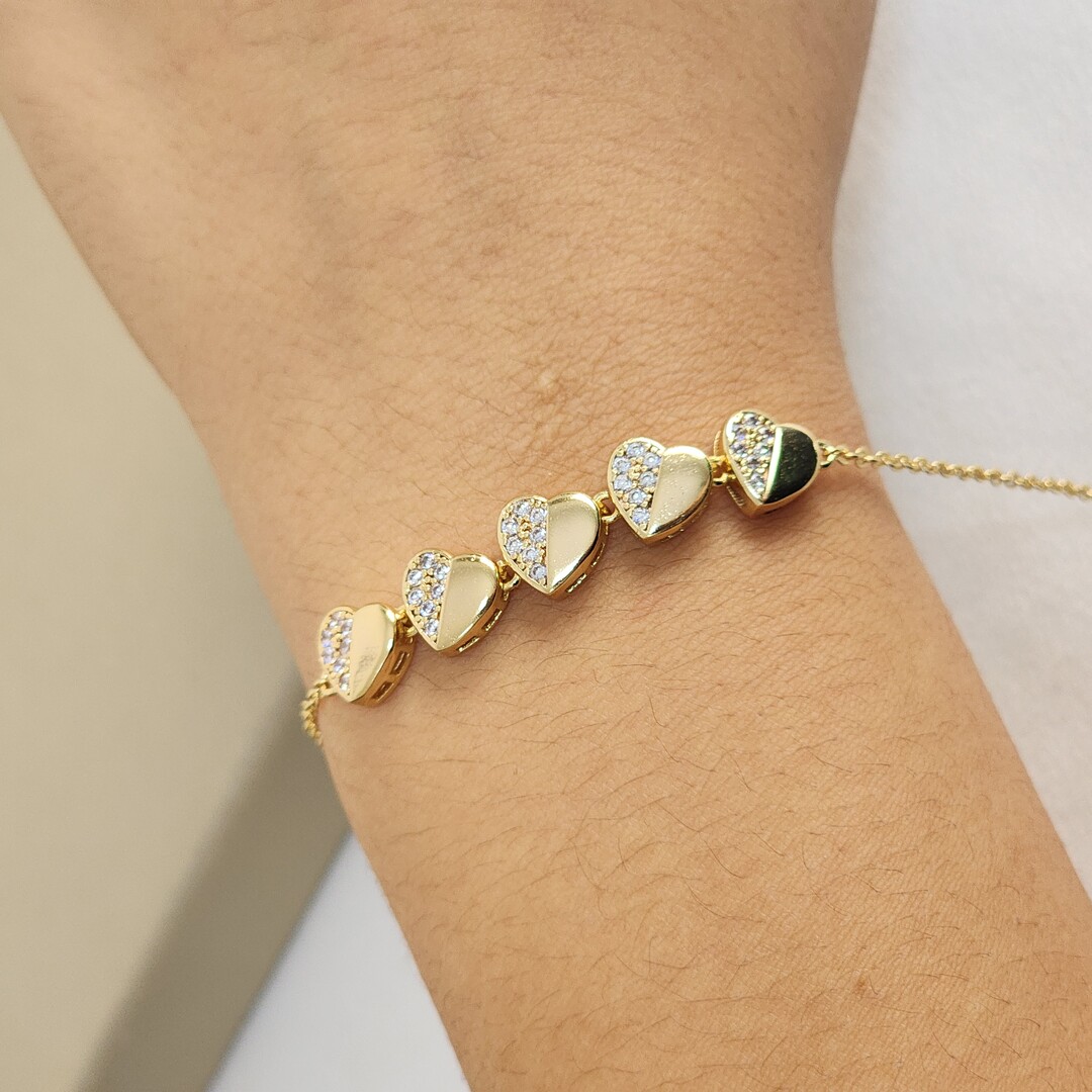 Pulseira Coração Zircônia