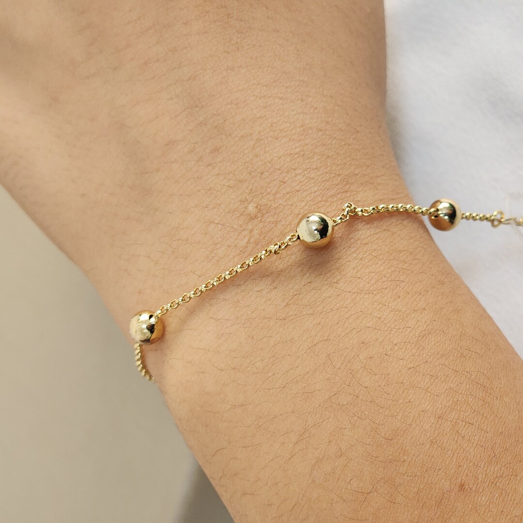 Pulseira Lisa Bolinhas