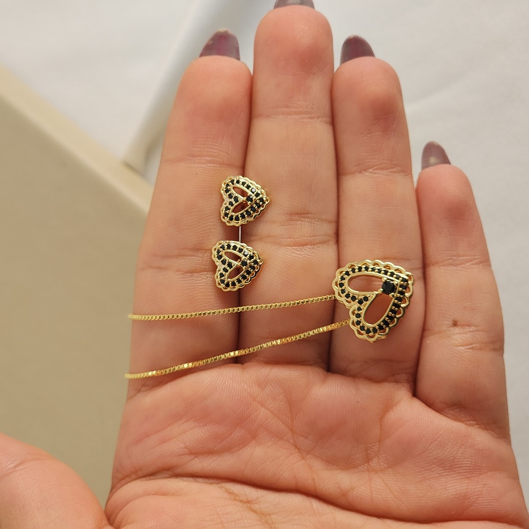 Conjunto Delicado Coração