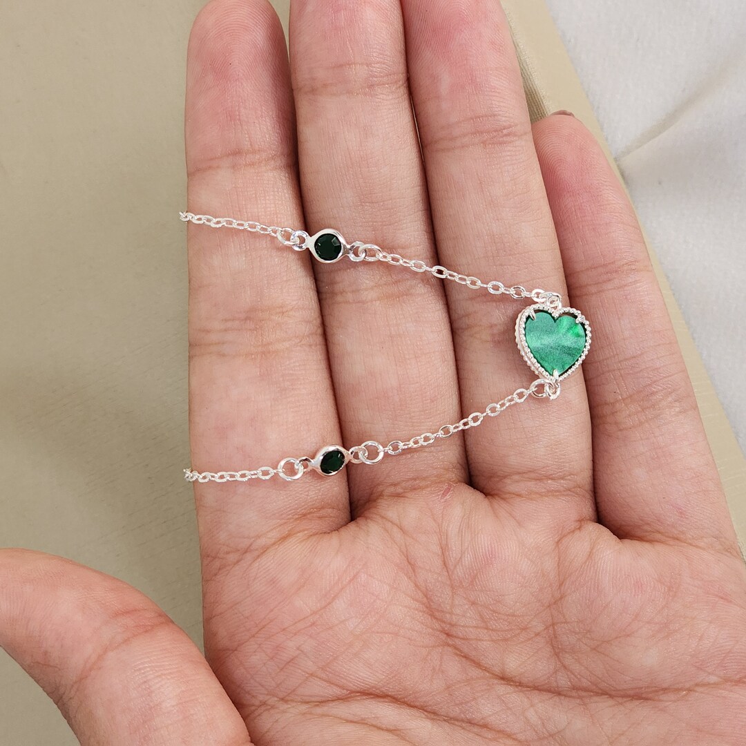 Colar Coração Madreperola