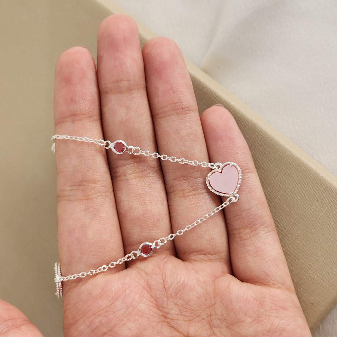 Colar Coração Madreperola